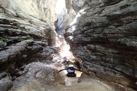 Superbe calcaire et progression facile - canyoning Pyrenees